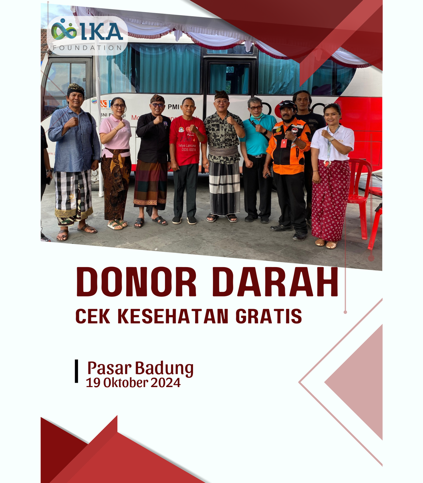 Laporan Kegiatan: Donor Darah dan Cek Kesehatan Gratis, 19 Oktober 2024