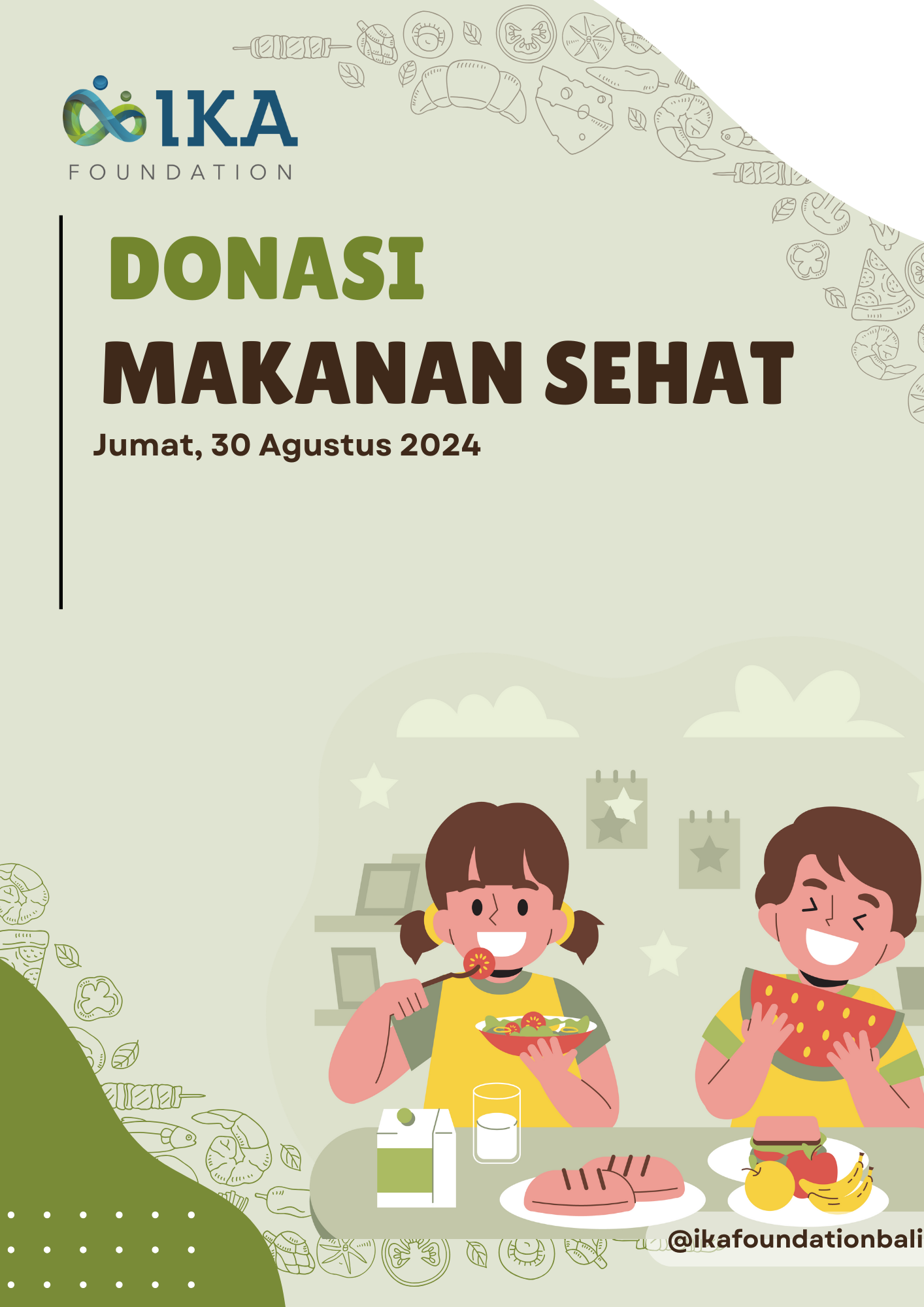 Laporan Kegiatan: 30 Agustus 2024, Donasi Makanan Sehat